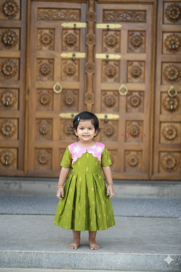 Geethanjali kids Dress With Lining ( pre order )