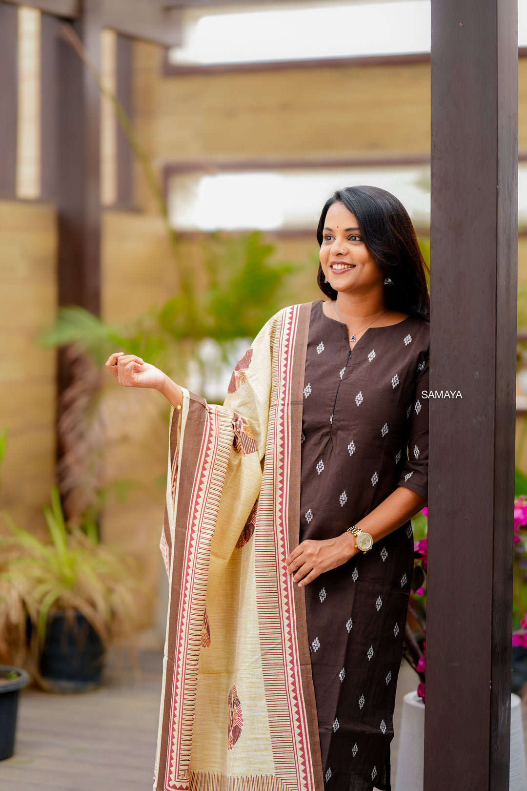 Hot chocolate cotton 3 piece Set with lining