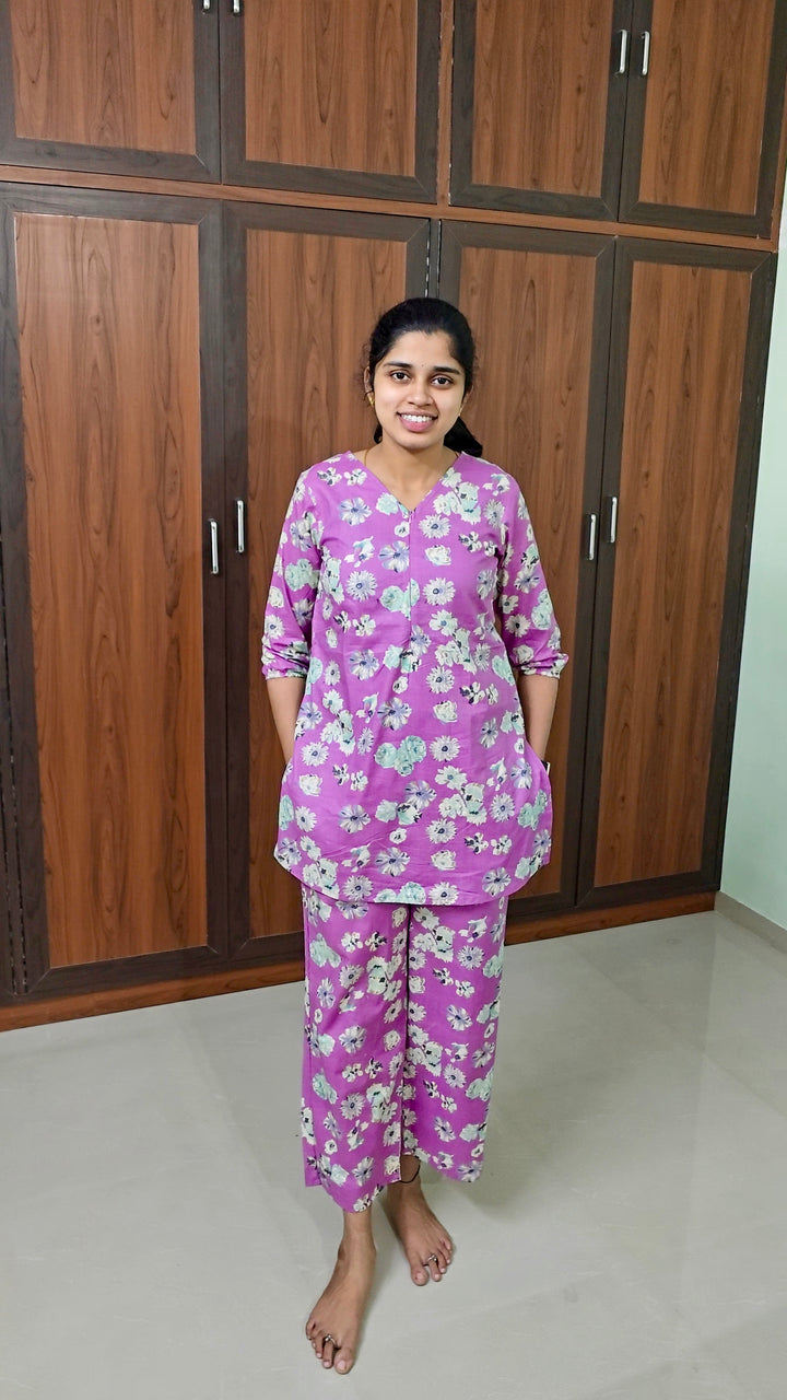 THEERA  -Lilac Night Co-ord Set