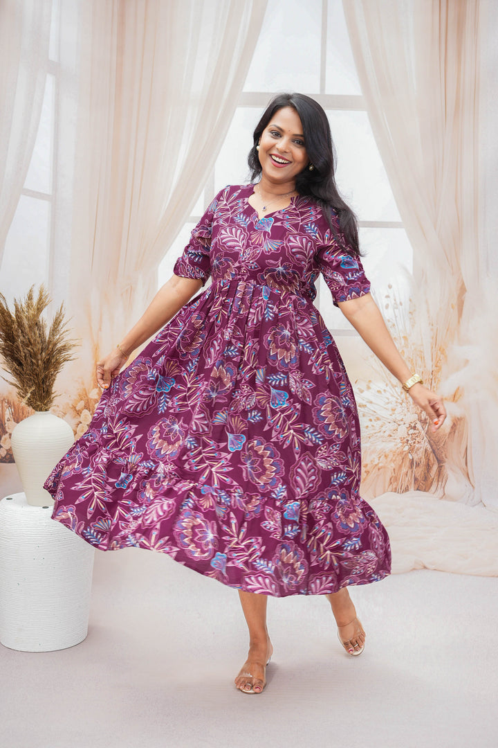 Swara Day to Night Dress Without Lining( Wrinkle-Free Dress)