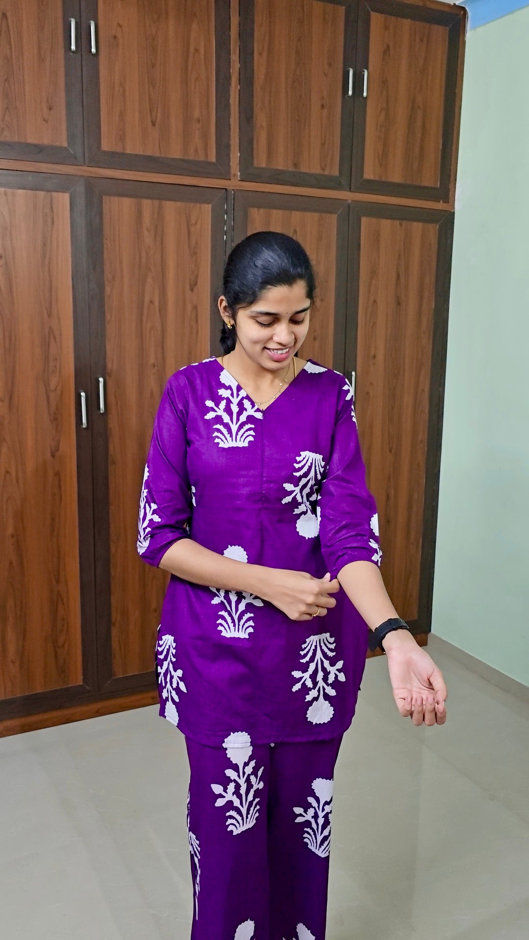 THEERA -Purple Night  Co-ord Set