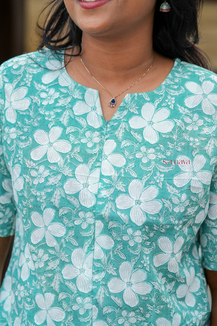 Haasya sky Night Co-ord Set