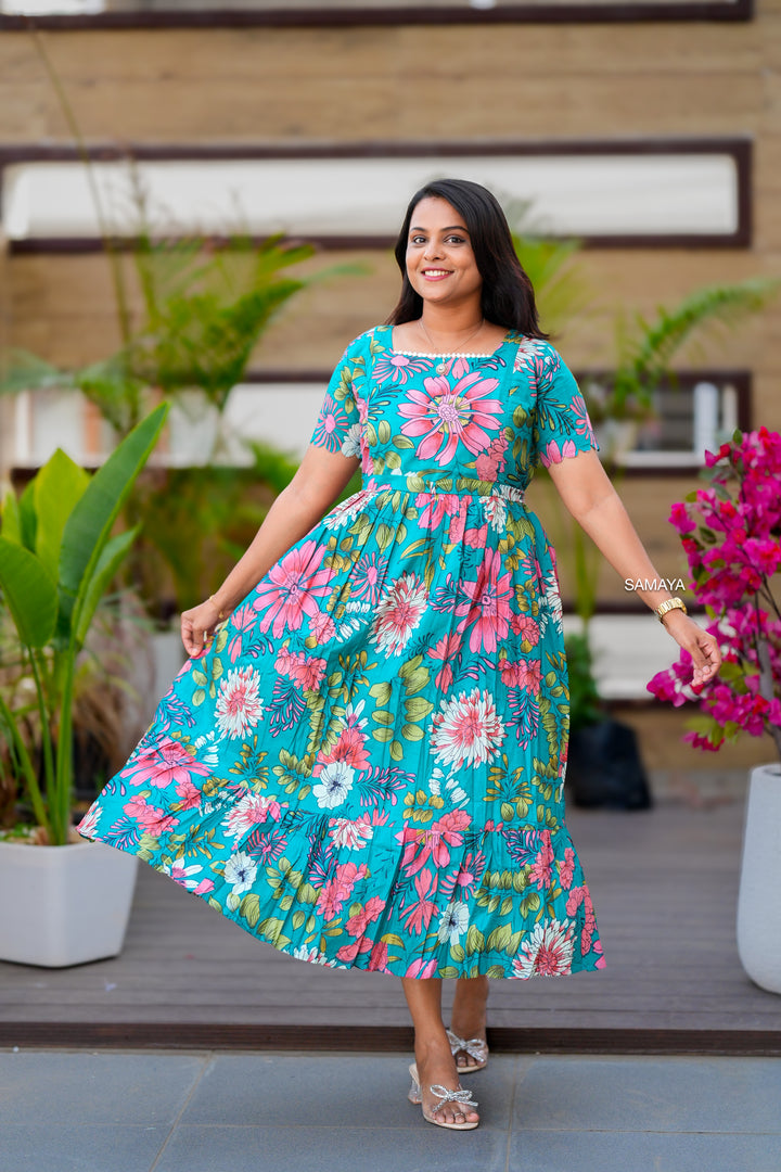 Vinu midi Casual Dress With Lining