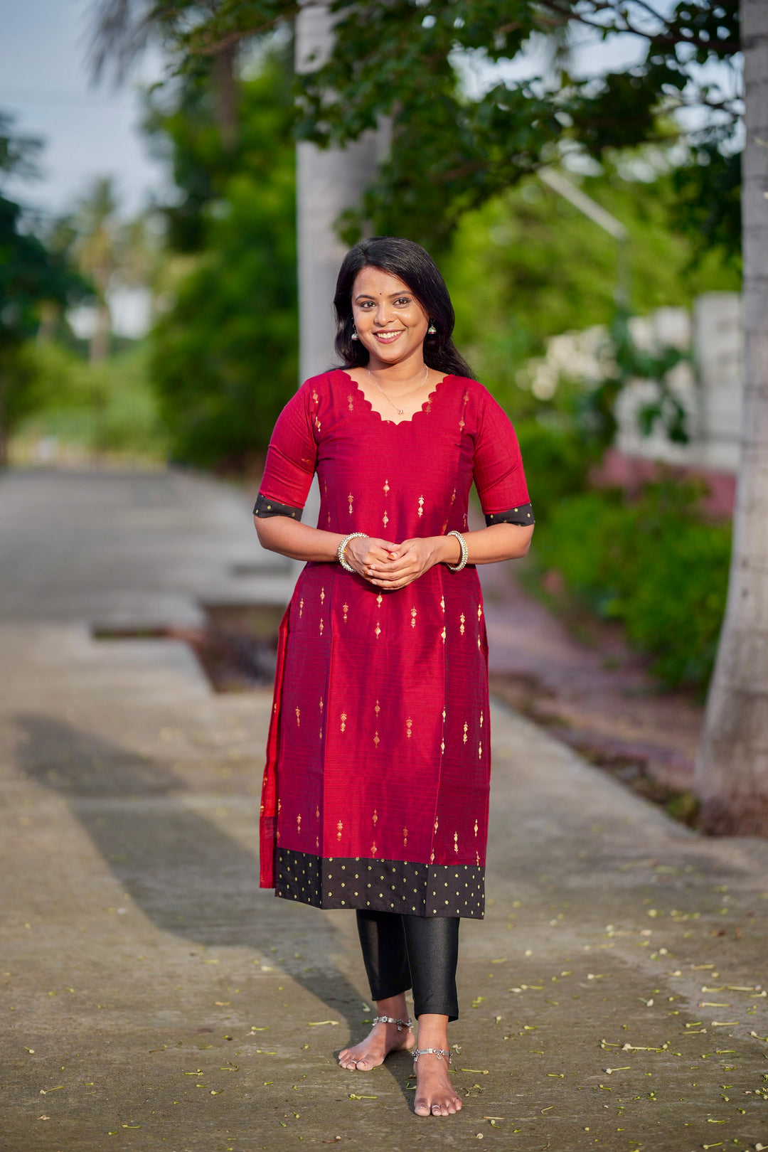 Raw Silk kurta full lining 44 inch