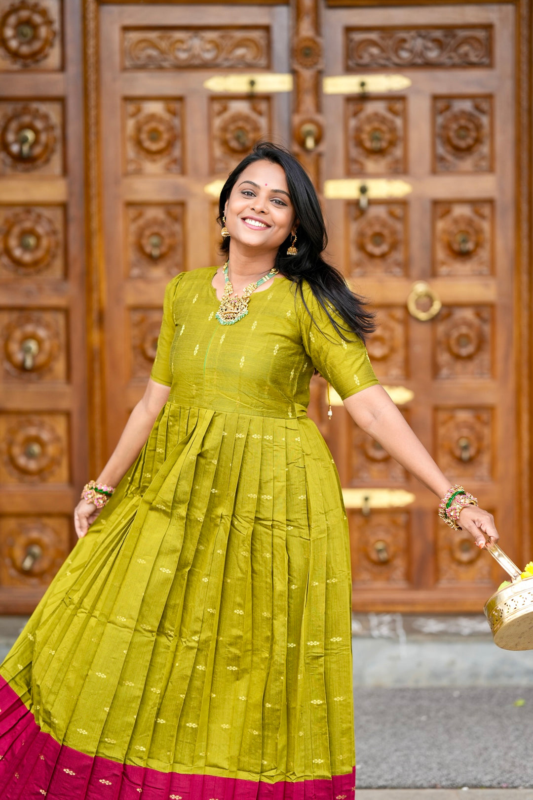 Nandhitha maxi  Dress With Lining