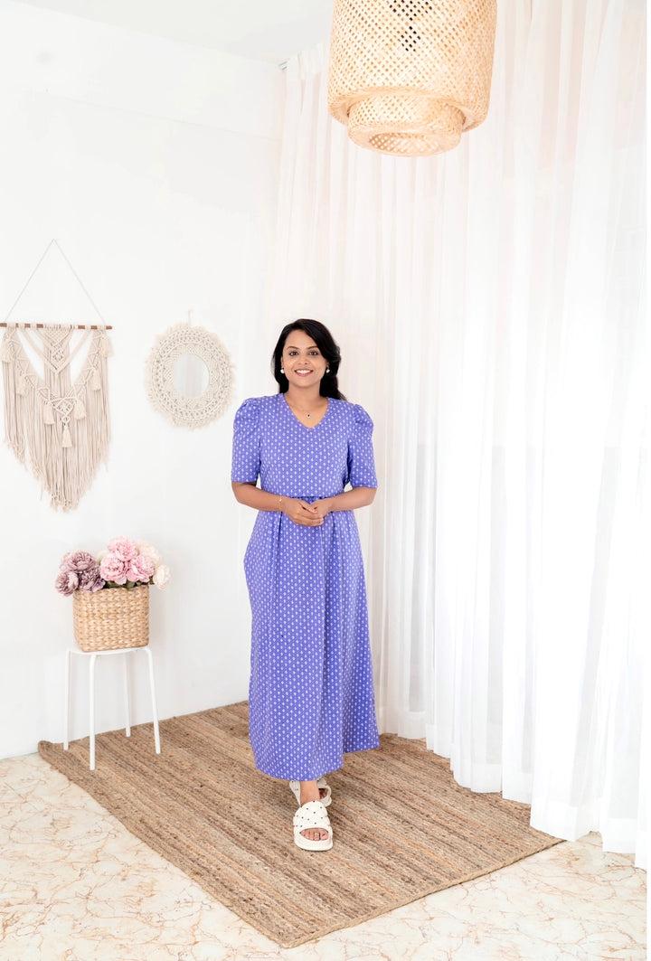 Maxi lavender Thick Weight Dress