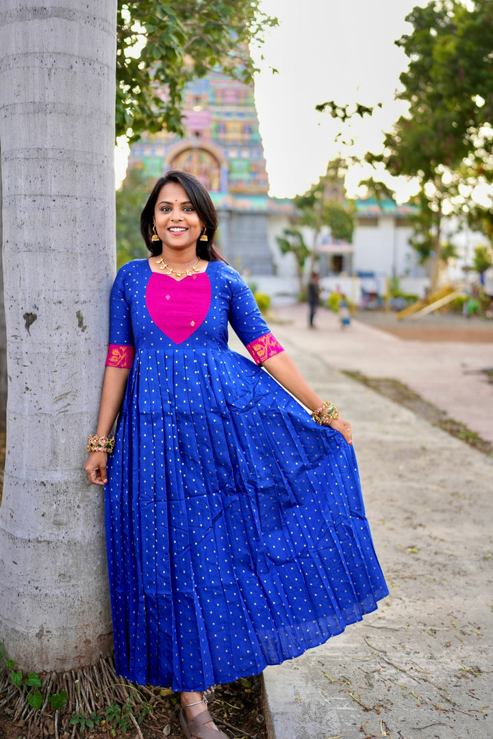 Darshini  maxi festive Dress With Lining