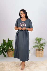 Maxi  Grey Rainbow Thick winter collection