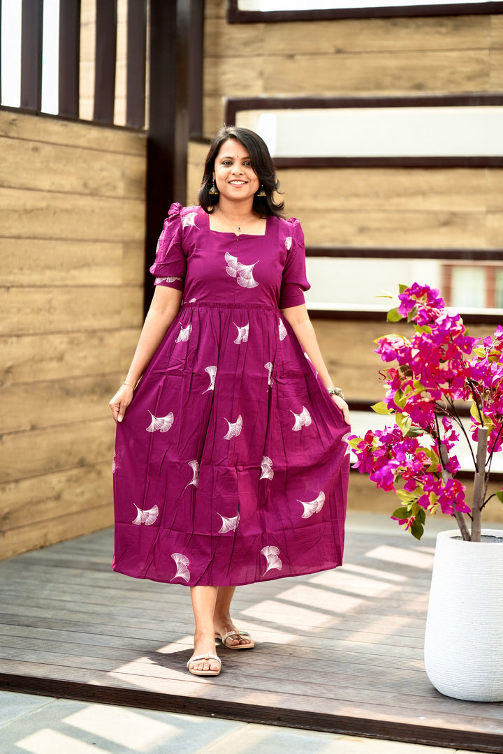 Kiara feather casual Dress With Lining( SPECIAL EDITION LIMITED STOCK )