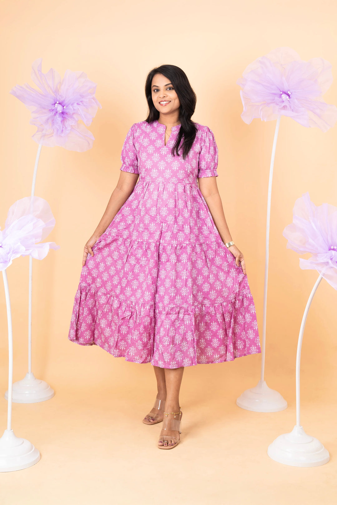 Ishita casual  Dress with lining (maternity dress)