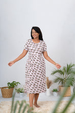 Load image into Gallery viewer, Midi Lavender Butterfly Dress light weight
