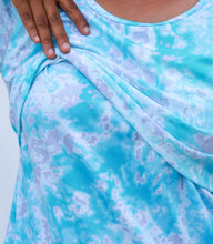 Load image into Gallery viewer, Aqua Maternity T-shirt Alone poly Lycra
