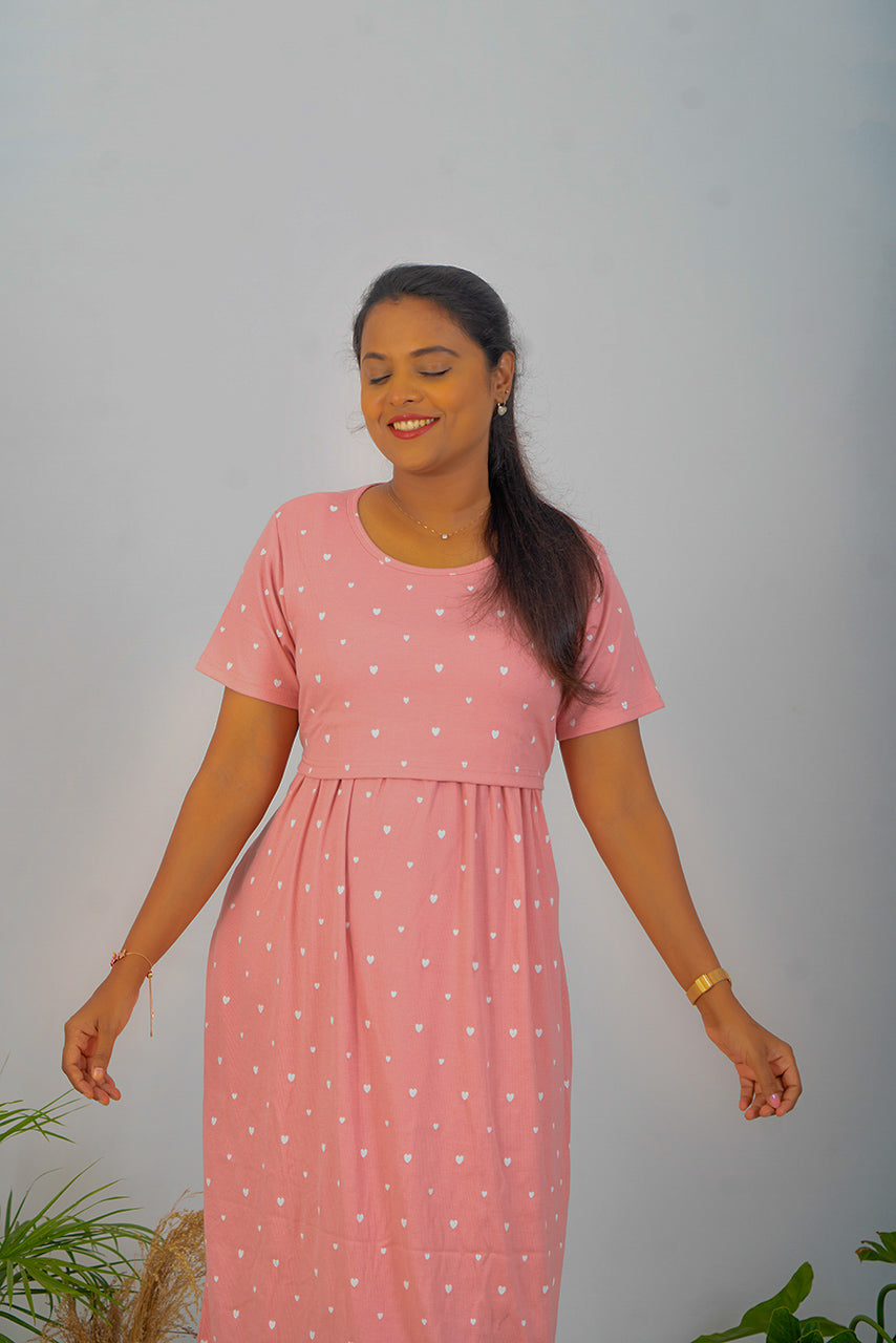 Midi  Little Hearts Ribbed( Minor embroidery variation so sold at sale price )
