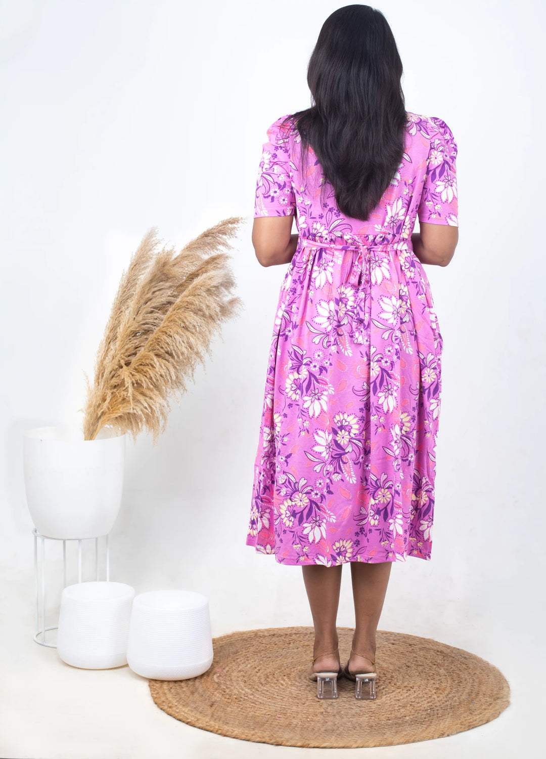 Midi Ria Light Weight Dress( Minor embroidery variation so sold at sale price )