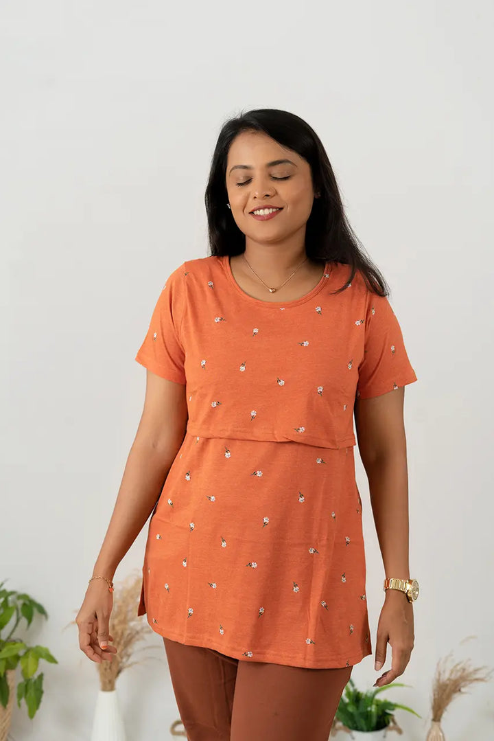 Maternity Rust orange  Tshirt