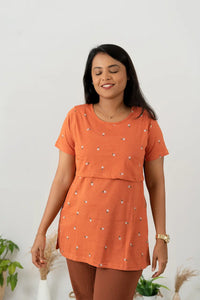 Maternity Rust orange  Tshirt