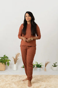 Everyday Cozy winter Set - Jet Brown. Samaya exclusive premium fabric ( non feeding )