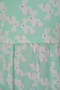 Ribbed Midi dress-GREEN RABBIT- summer collection