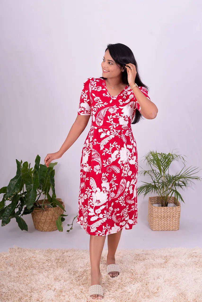 Midi Rangeela Light Weight Dress
