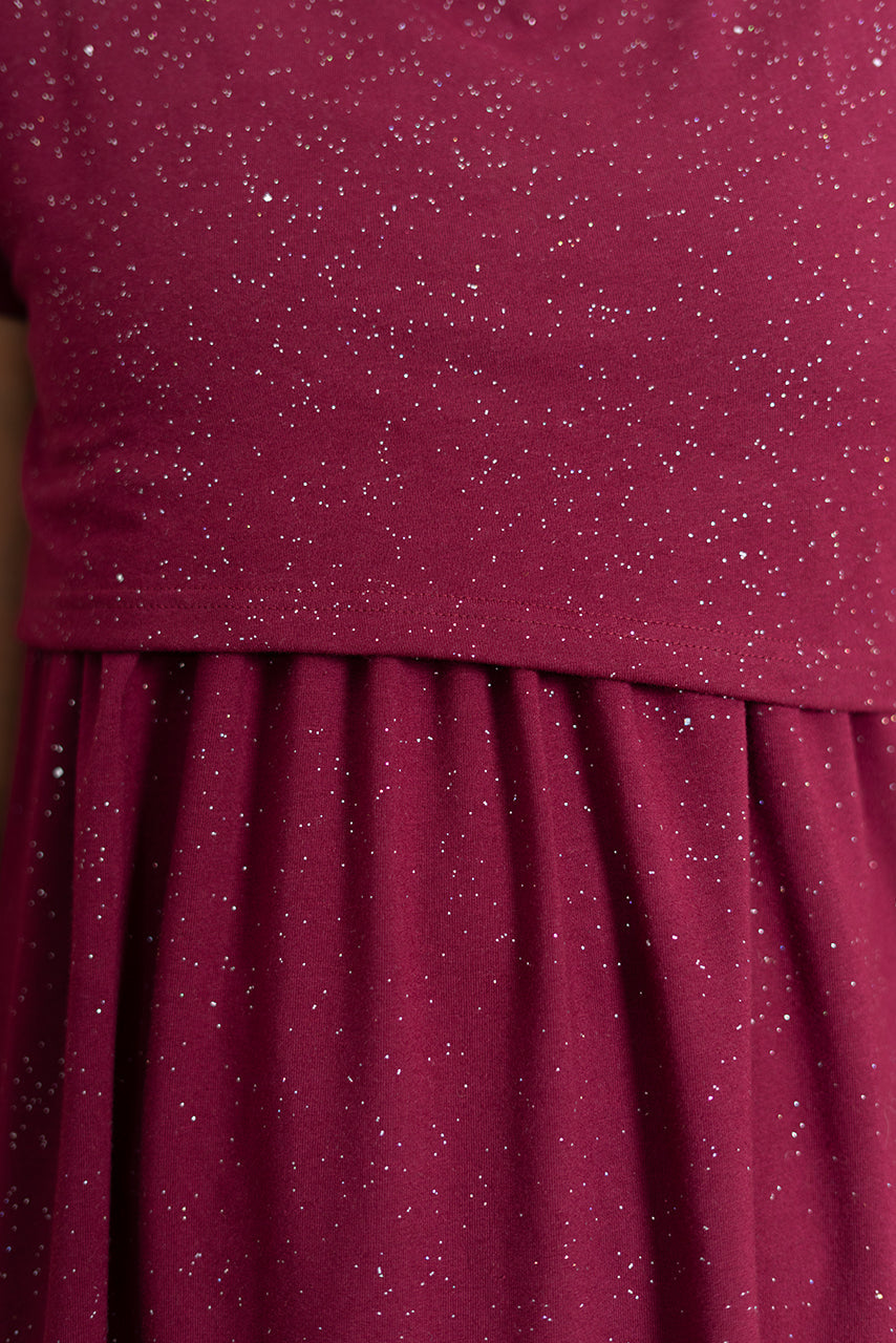 Maxi Wine Shimmer ( Minor embroidery variation so sold at sale price )