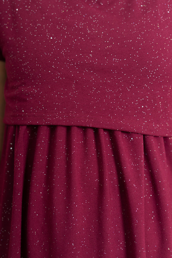 Maxi Wine Shimmer ( Minor embroidery variation so sold at sale price )