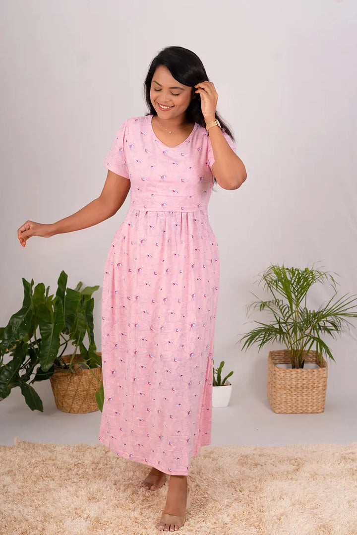 Maxi Light Pink Sparrow Light Weight( Minor embroidery variation )
