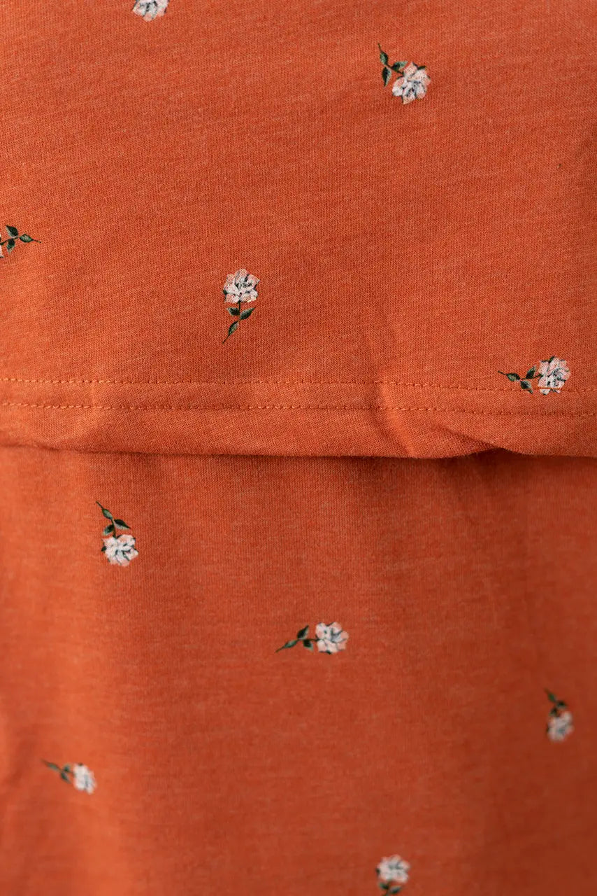 Maternity Rust orange  Tshirt