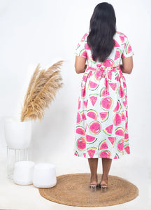 Midi Watermelon Light Weight dress