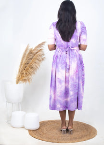 Luxury Midi Unicorn Light Weight Dress ( samaya exclusive premium fabric )