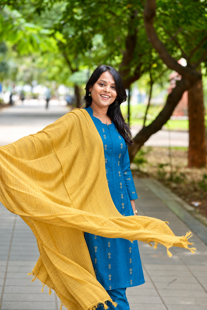 Reena pure  cotton  Handloom kurta set of 3