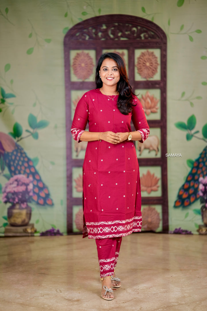 Aria Pure Cotton jamdhani weave set( limited collection )