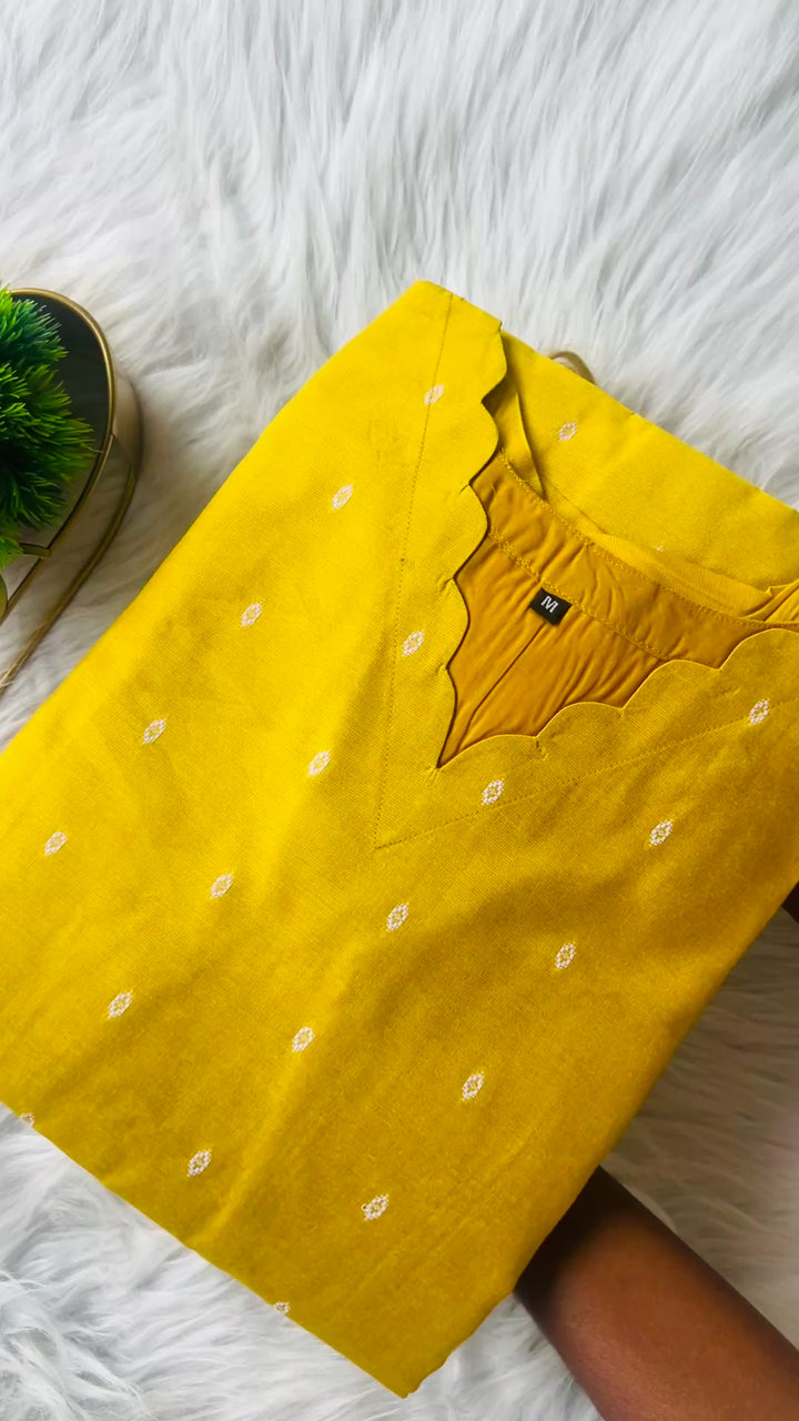 Gold 3 piece raw silk suit set