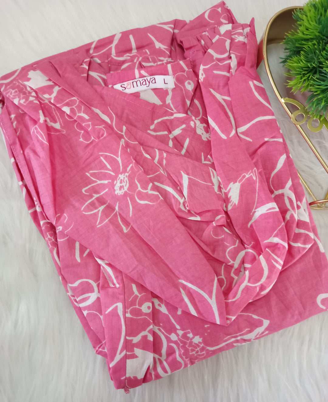 Pink Day to Night Dress Without Lining