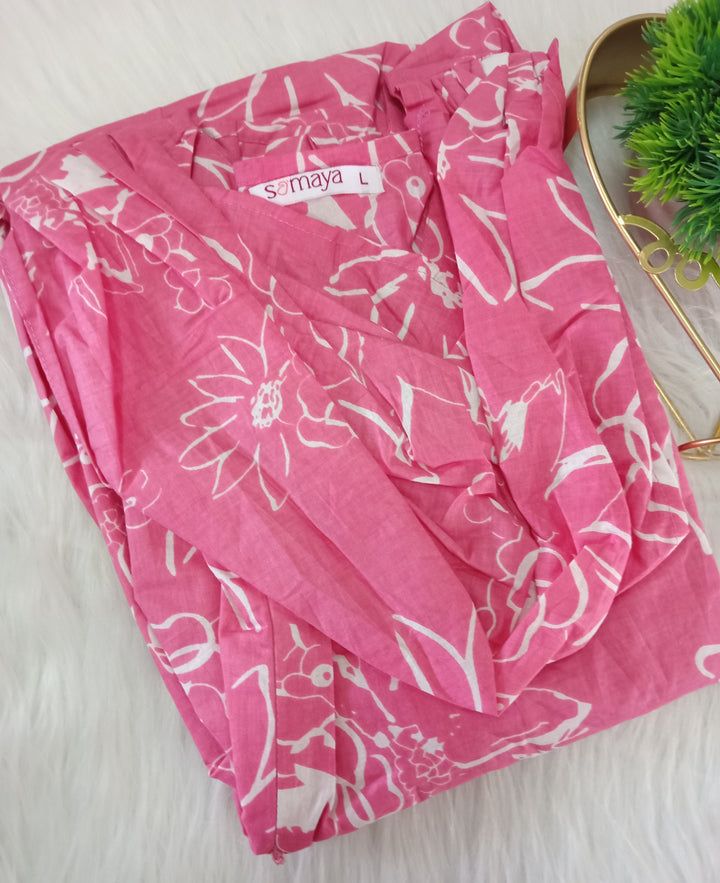 Pink Day to Night Dress Without Lining