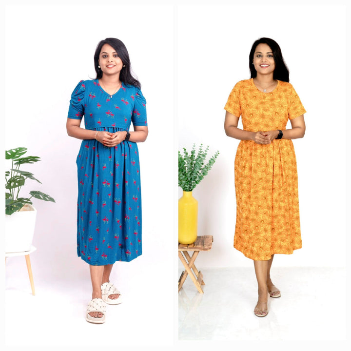 Combo Midi Pack of 2 Light Weight Dress