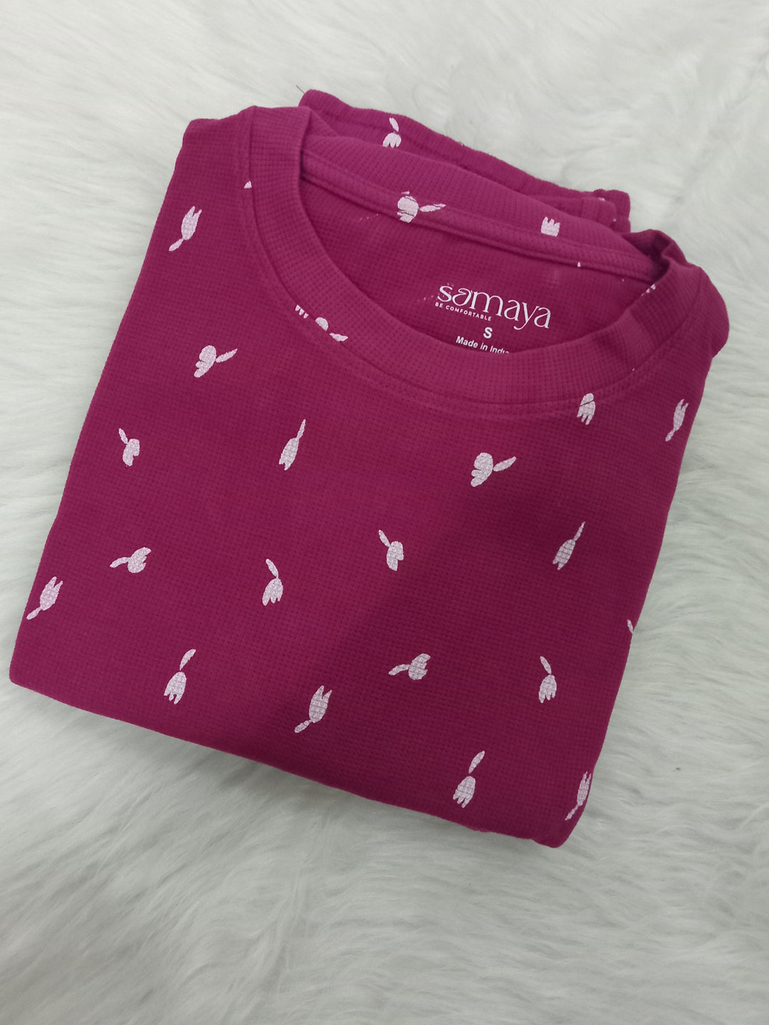 Magenta Pant Set waffle ( non feeding)