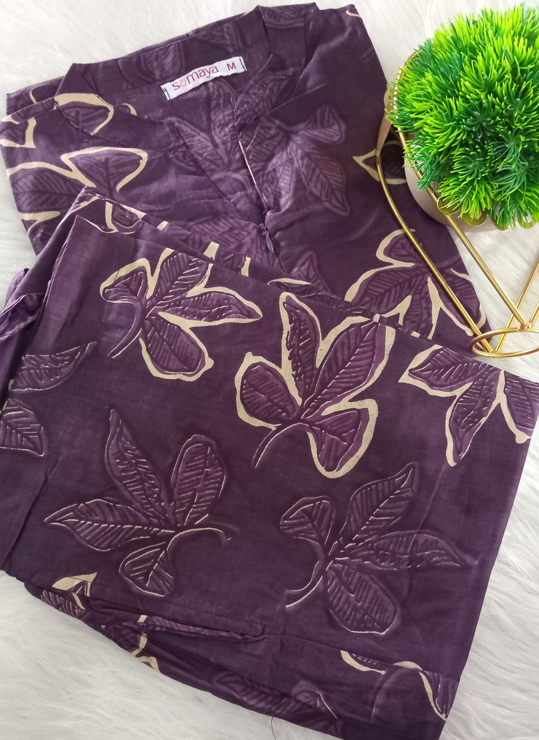 Theera -Purple Night Co-ord Set ( pre order )