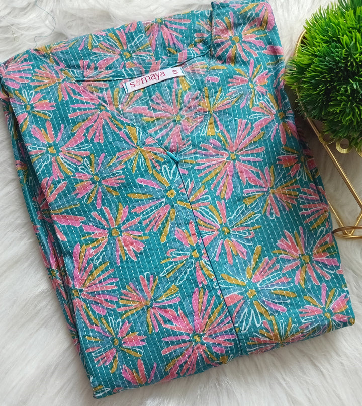 Mayil -Blue day to night dress without lining