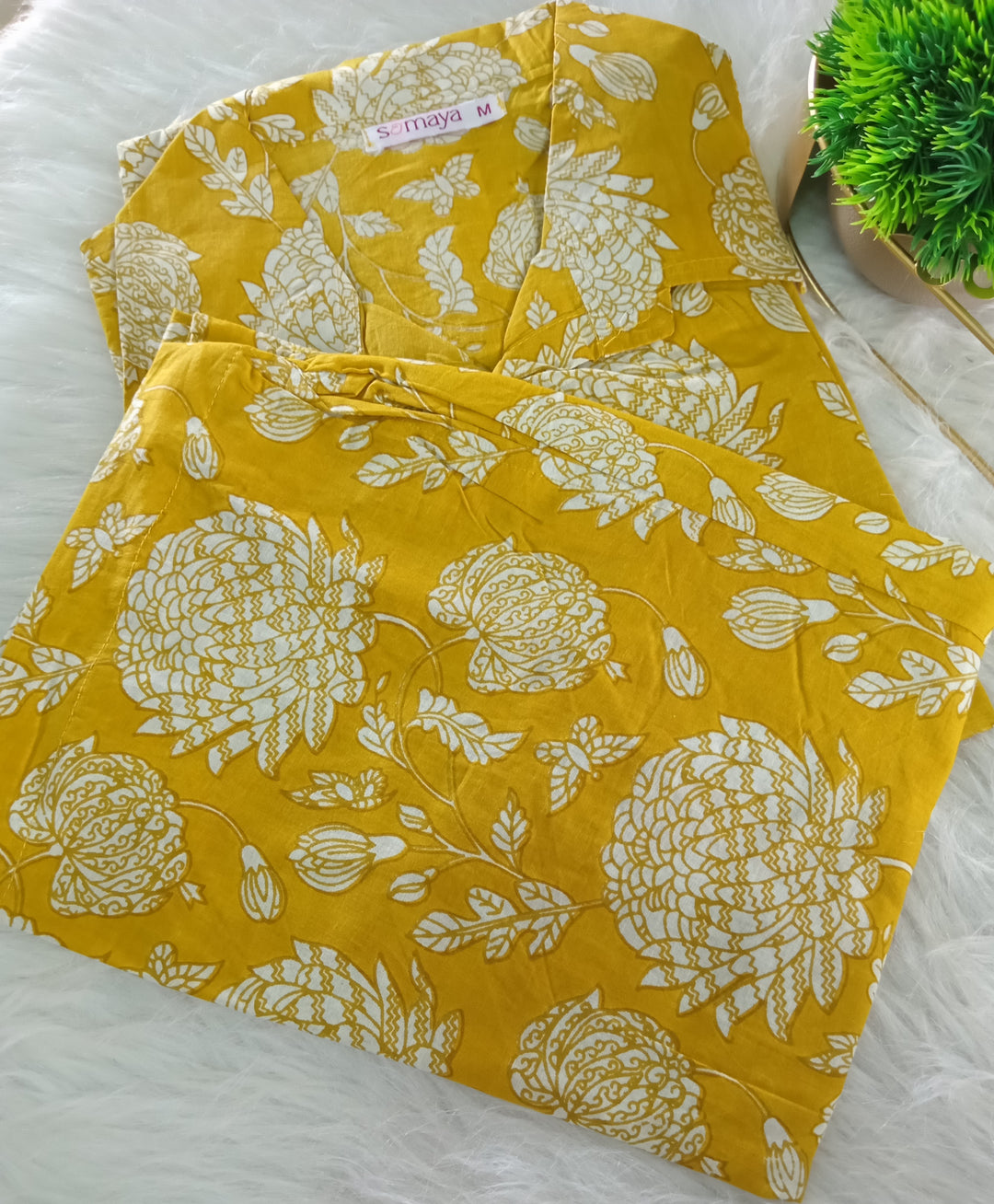 Swara- Yellow floral co-ord  Set