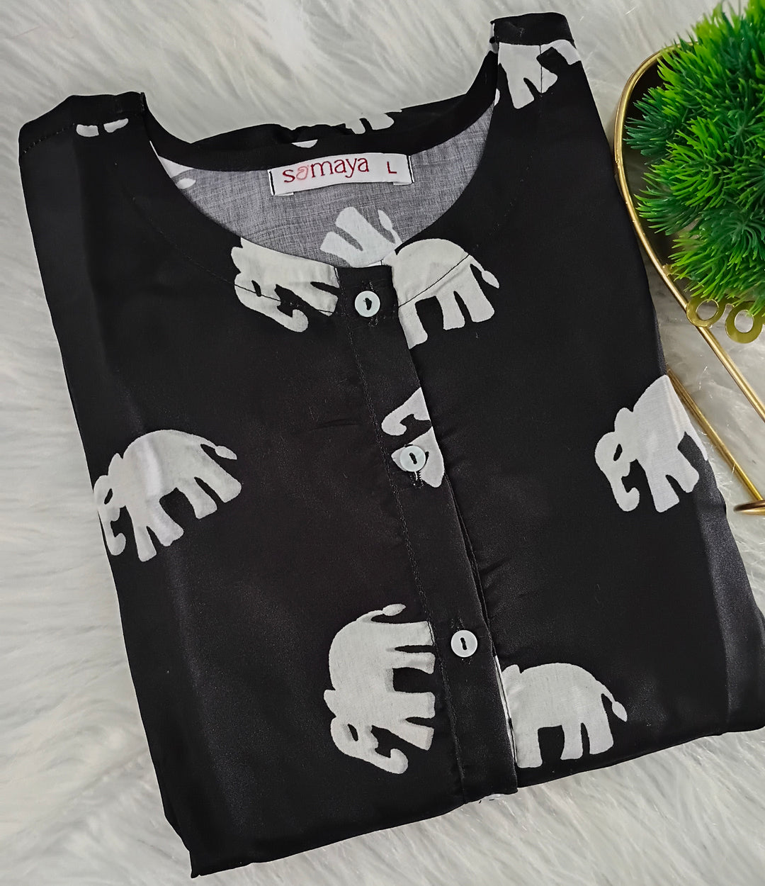 Black Elephant Day to Night Dress Without Lining