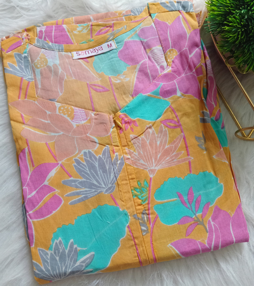 Mayil -Yellow day to night dress without lining