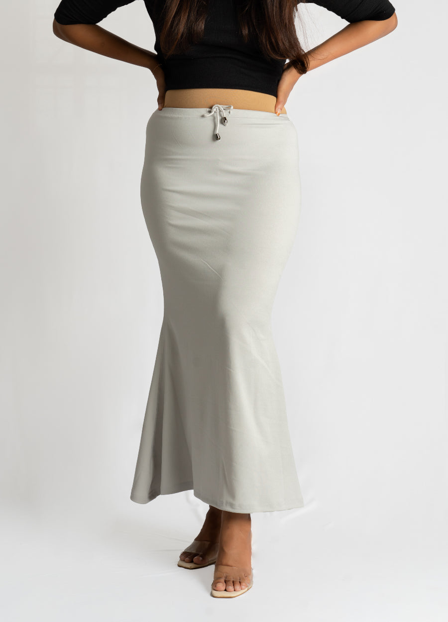 Grey Saree Shape Wear Saree Petticoat Stretchable Shapewear Saree Inskirt 