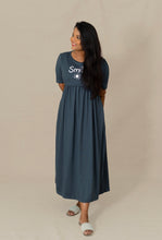 Load image into Gallery viewer, Maxi  Dress - Dark grey thick material

