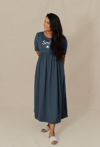 Maxi  Dress - Dark grey thick material