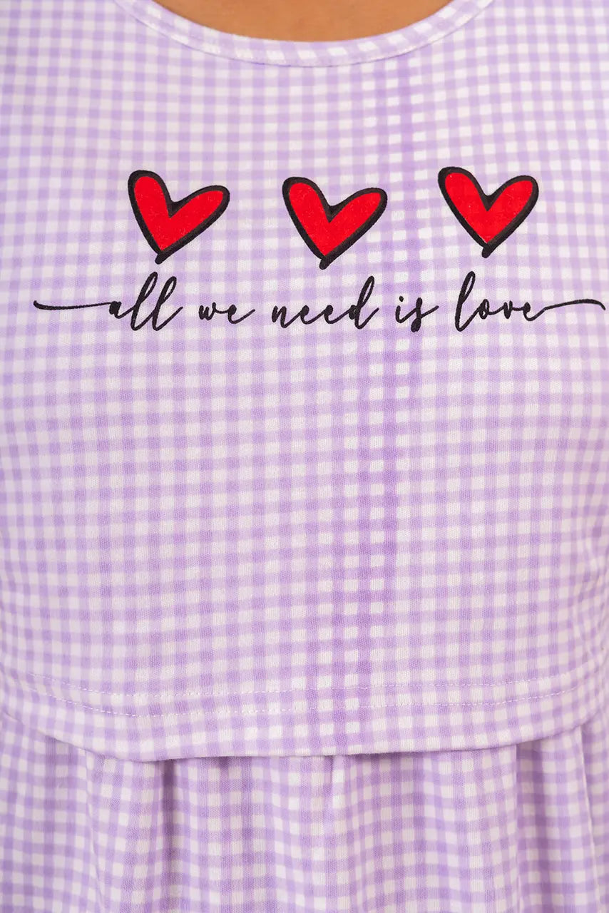 Midi Cheeky Hearts Light Weight( Minor embroidery variation so sold at sale price )