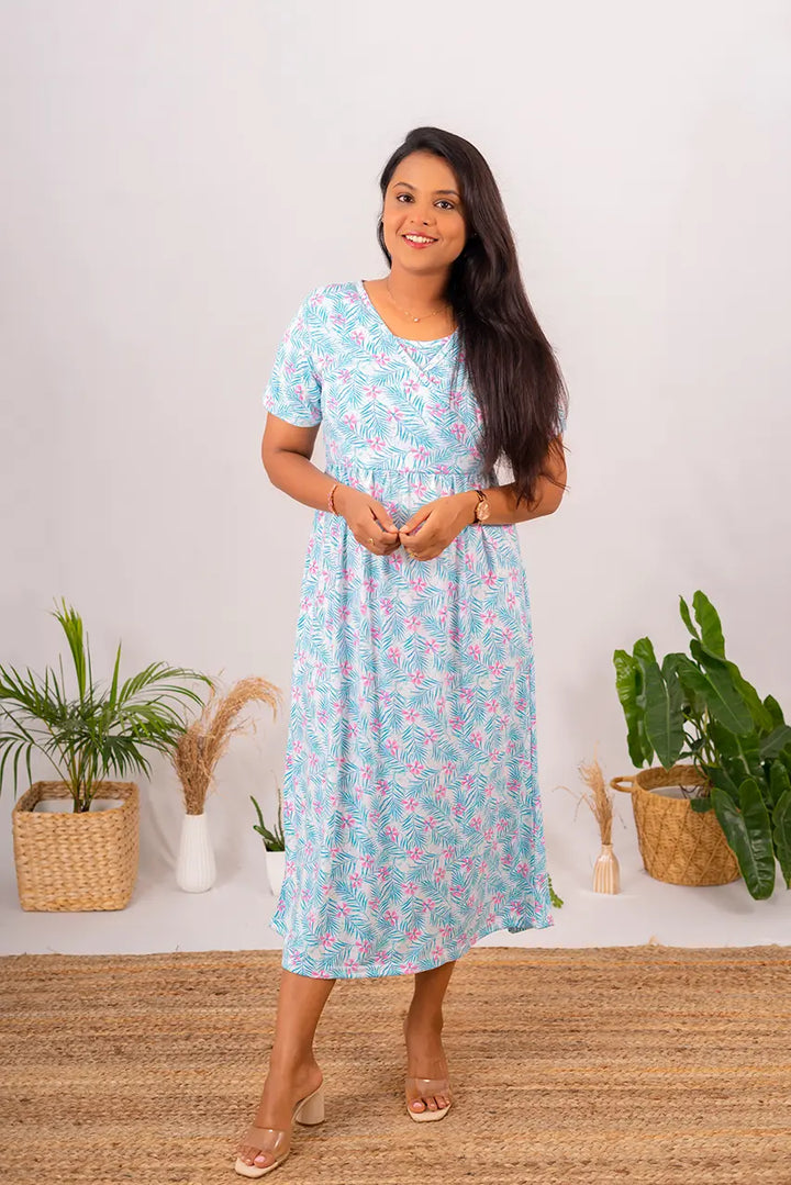 Midi Tropical Light Weight( Minor embroidery variation so sold at sale price )