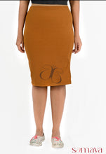 Load image into Gallery viewer, Mustard Lining Skirt
