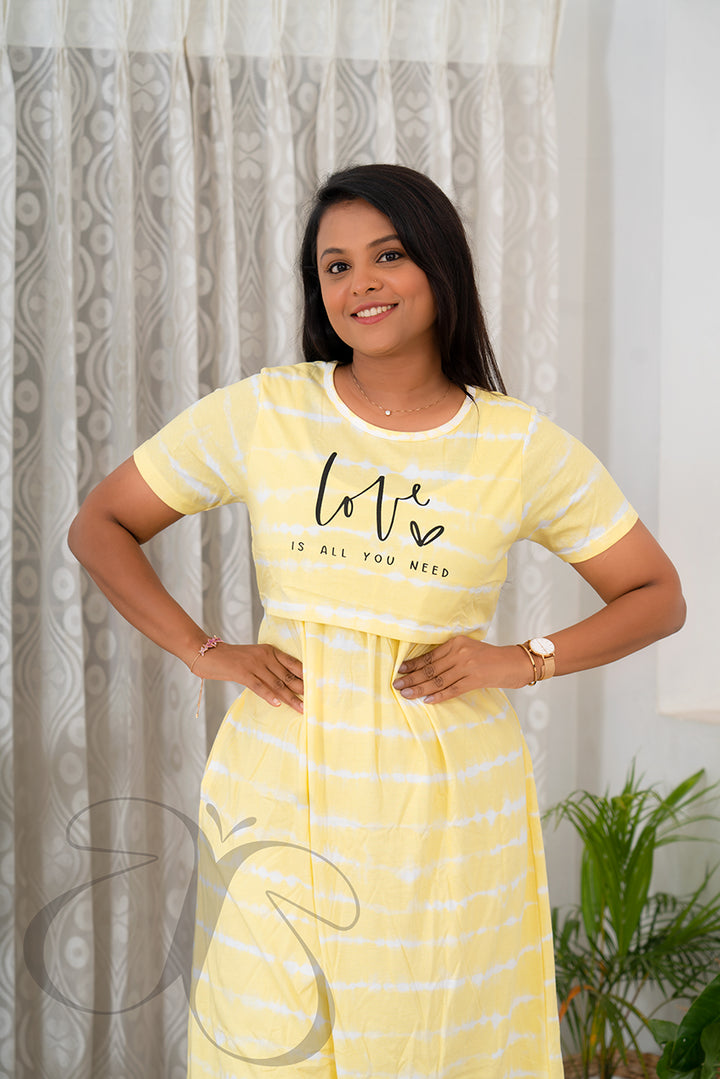 Midi  -yellove-light weight dress summer collections( Minor embroidery variation so sold at sale price )