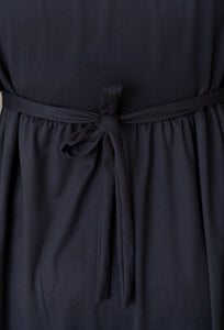 Midi -dark grey smiley dress thick fabric