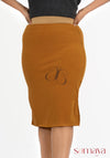 Mustard Lining Skirt